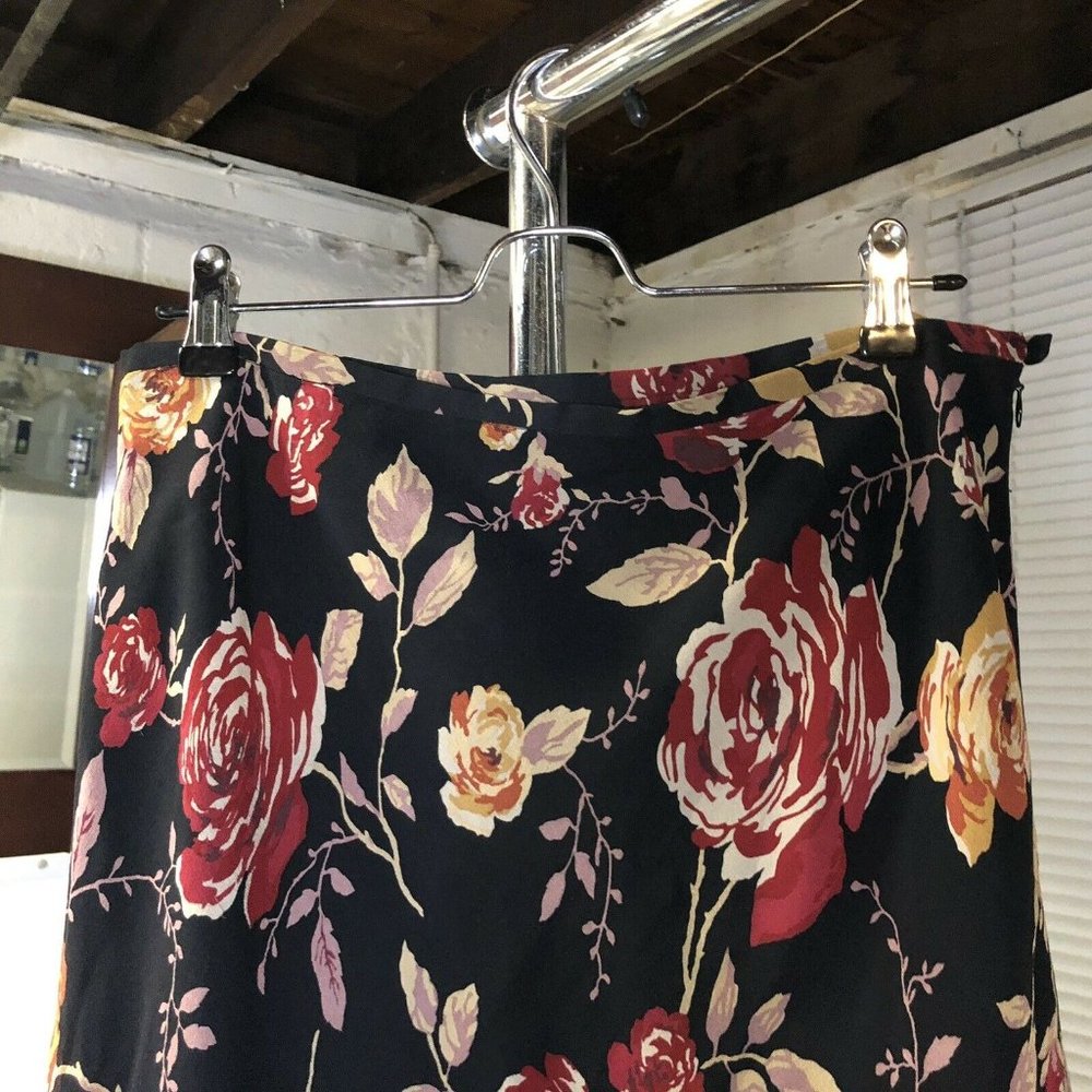 Vintage Ann Taylor Womans A-line Skirt 10P Silk